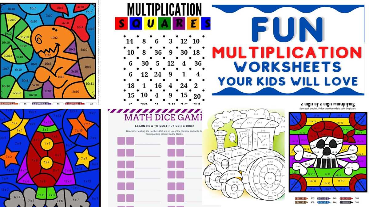 multiplication worksheets fun