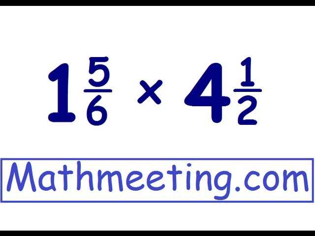 multiply a whole number by a mixed number worksheet