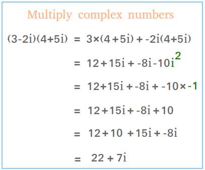 multiplying complex numbers worksheet