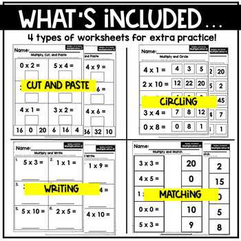 multiplying math worksheets