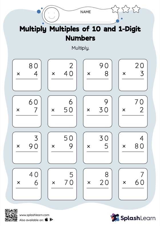 multiplying multiples of 10 worksheets multiplying multiples of 10 worksheets