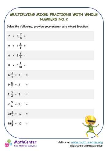 multiplying whole numbers and decimals worksheet