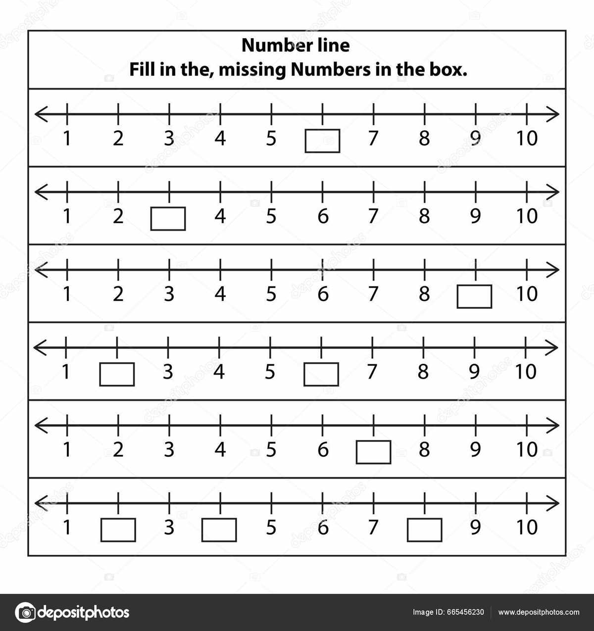 fill in the missing numbers worksheet