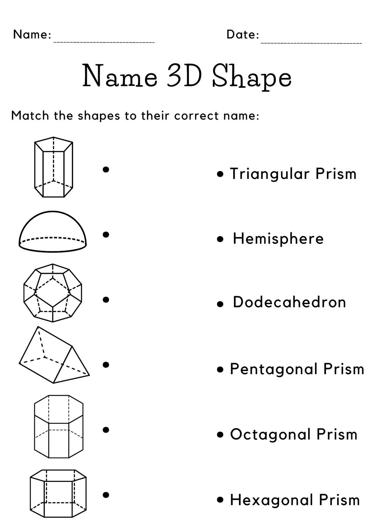 name the figures worksheet