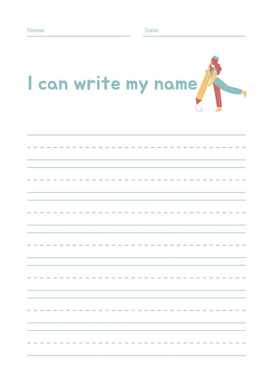 name tracing worksheet