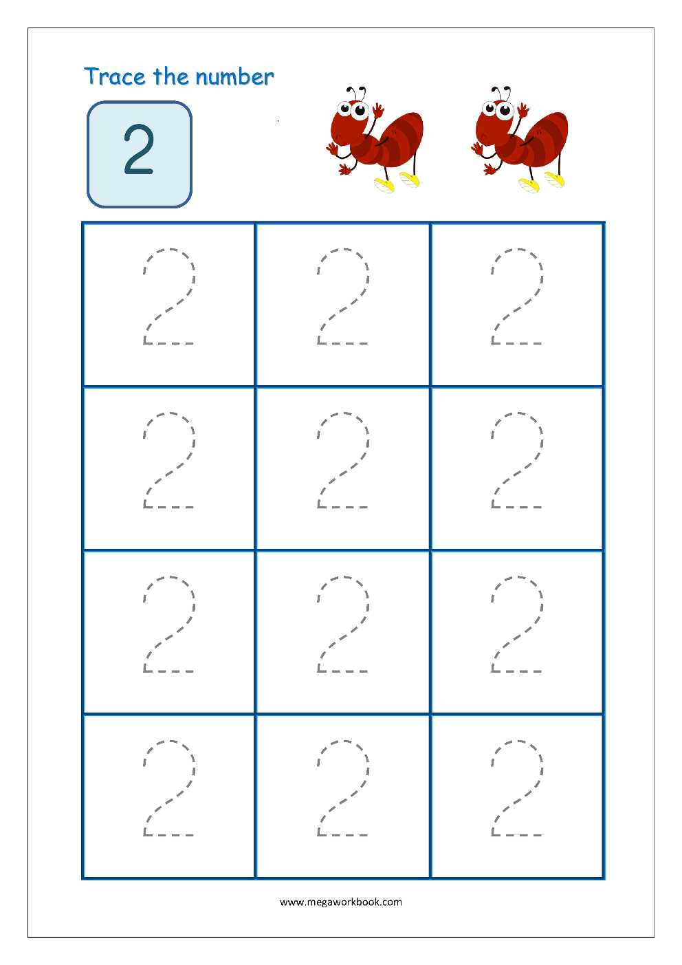 traceable numbers 1 10 worksheets