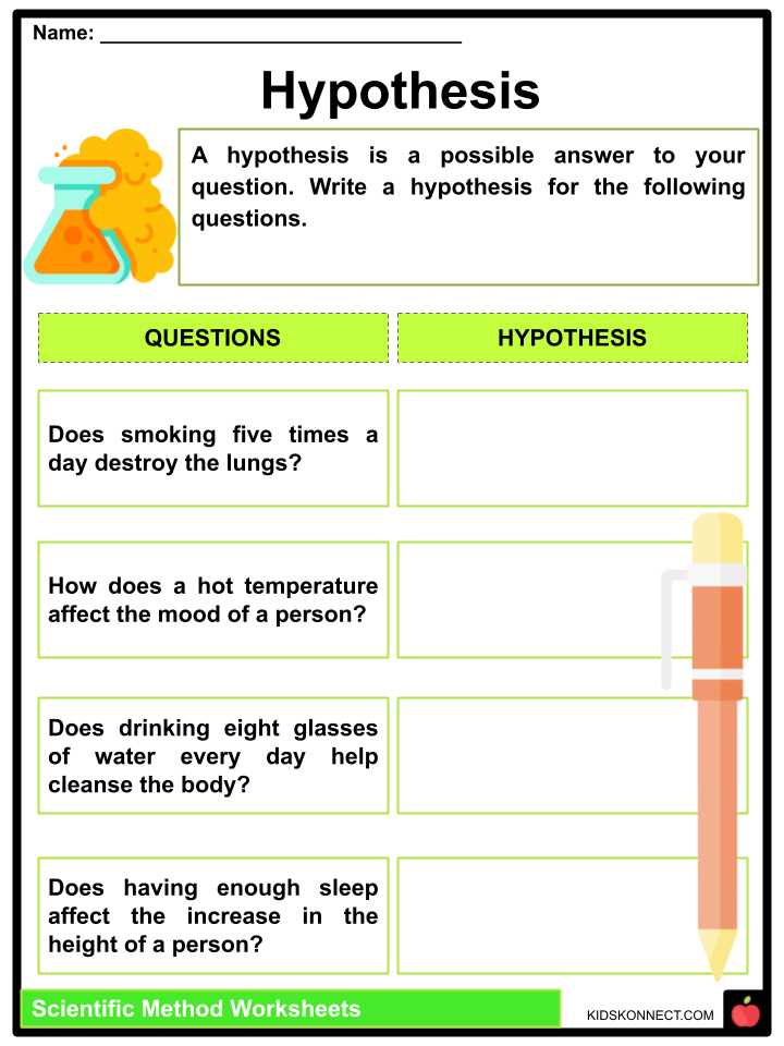 design an experiment using the scientific method worksheet design an experiment using the scientific method worksheet