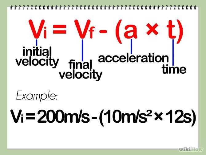 acceleration final velocity initial velocity time worksheet