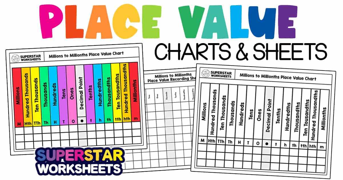 place value to hundred thousands worksheets