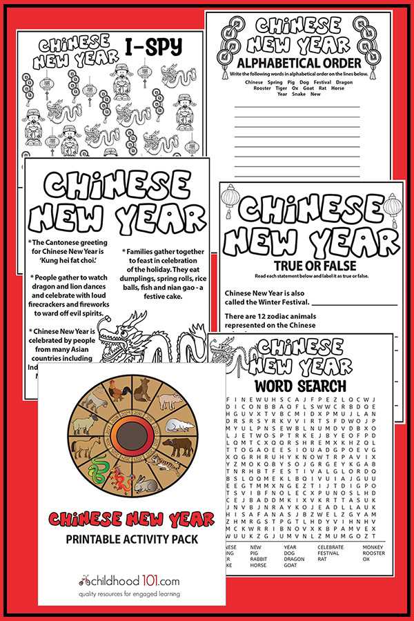 chinese new year worksheets for preschoolers