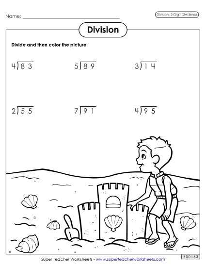 worksheets for long division