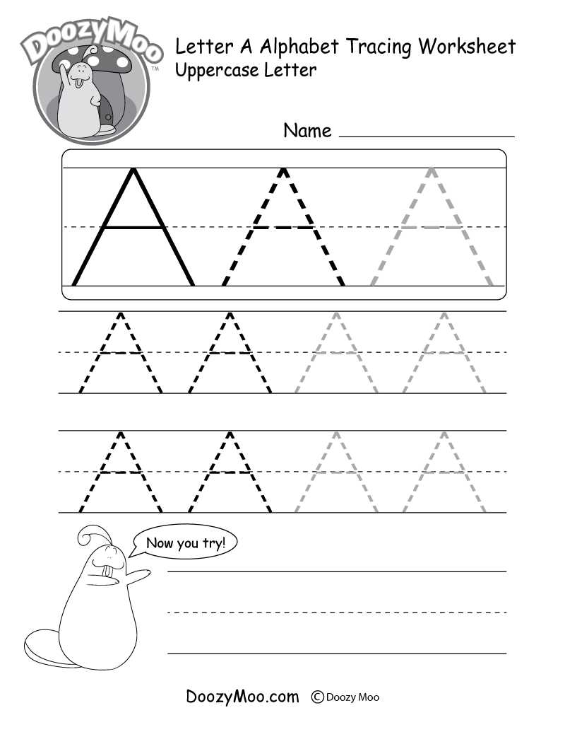 lowercase a worksheets