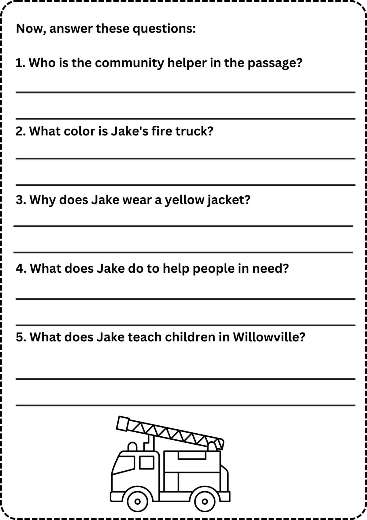 reading comprehension worksheets free