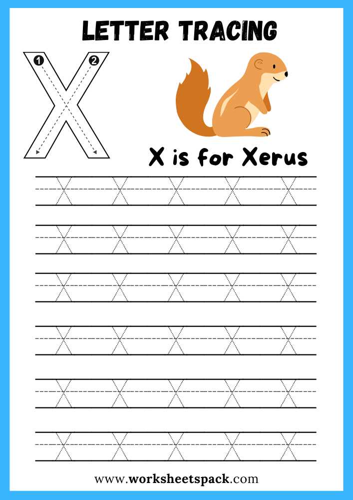 letter x worksheet