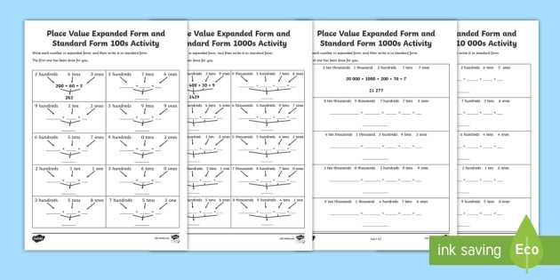 expanded form practice worksheets expanded form practice worksheets