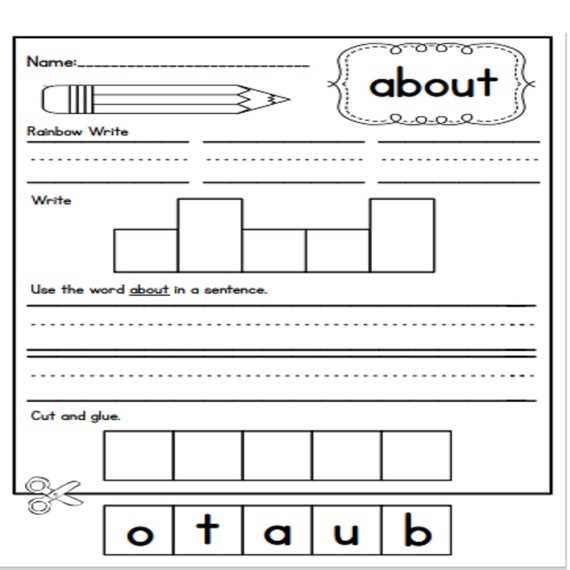 1st grade homeschool worksheets