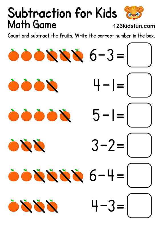 math for kindergarten worksheet