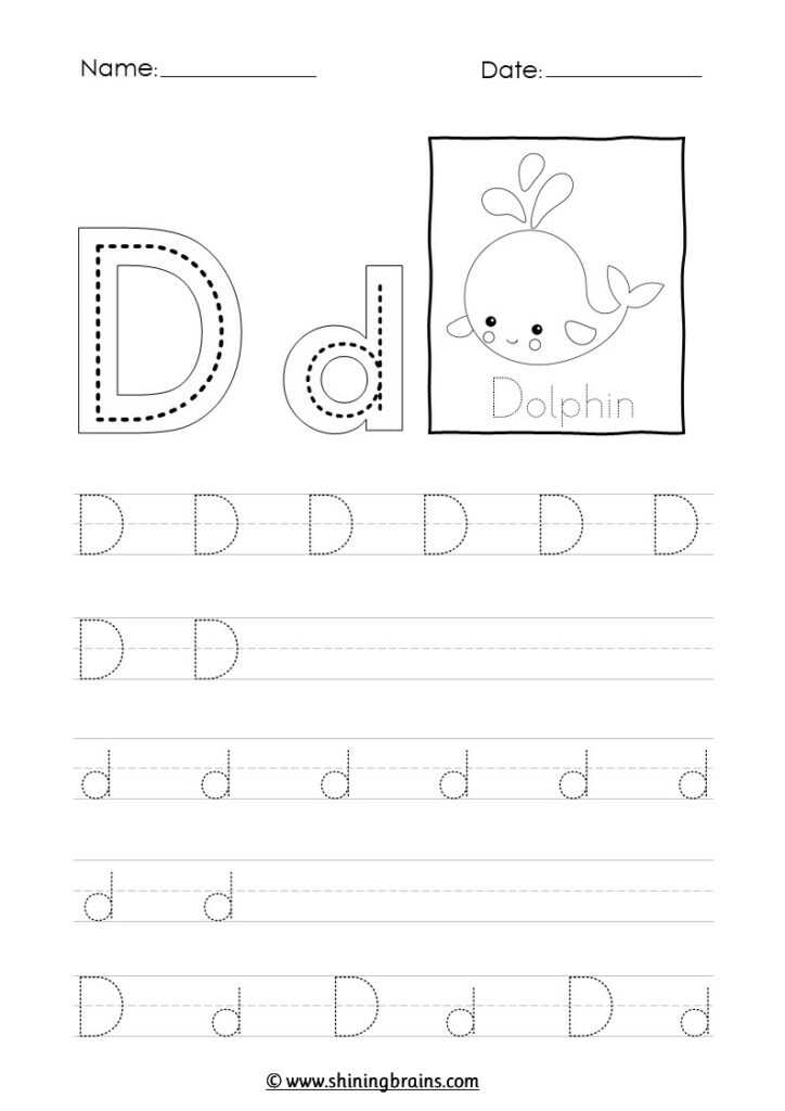 d trace worksheet