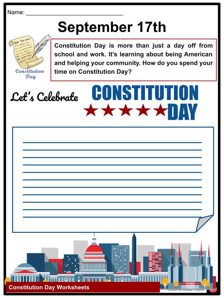 constitution worksheets elementary