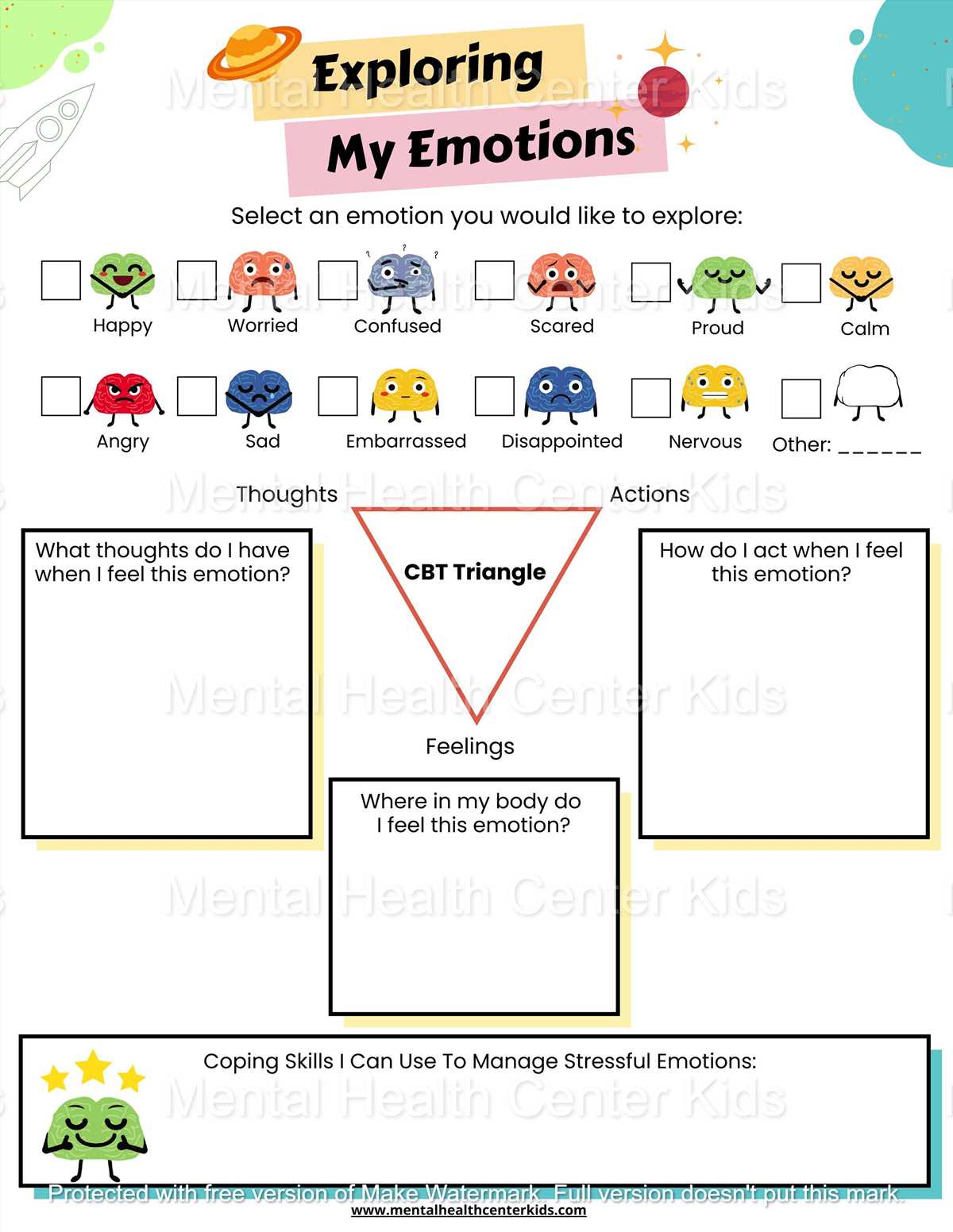 identifying emotions worksheet