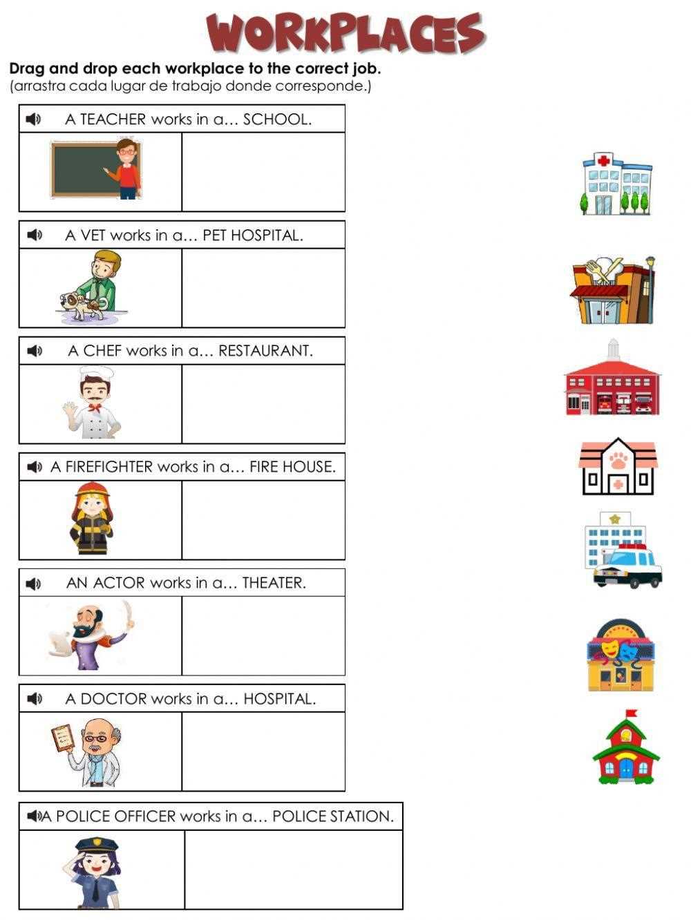 workplace worksheets