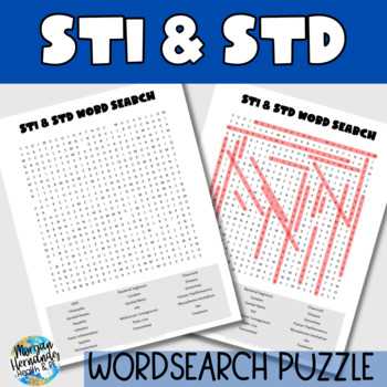 sti worksheet