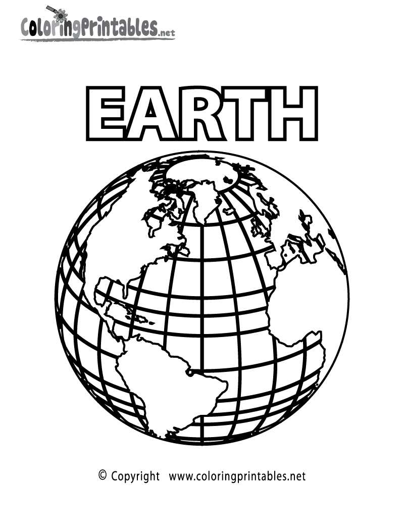 planet coloring worksheets