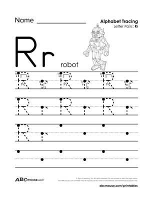 alphabet tracing printable worksheets a z