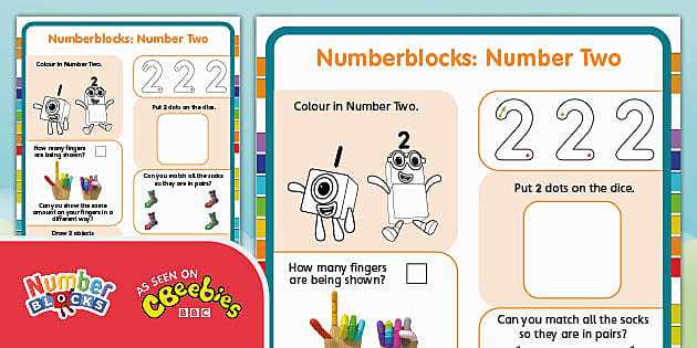 number blocks worksheet