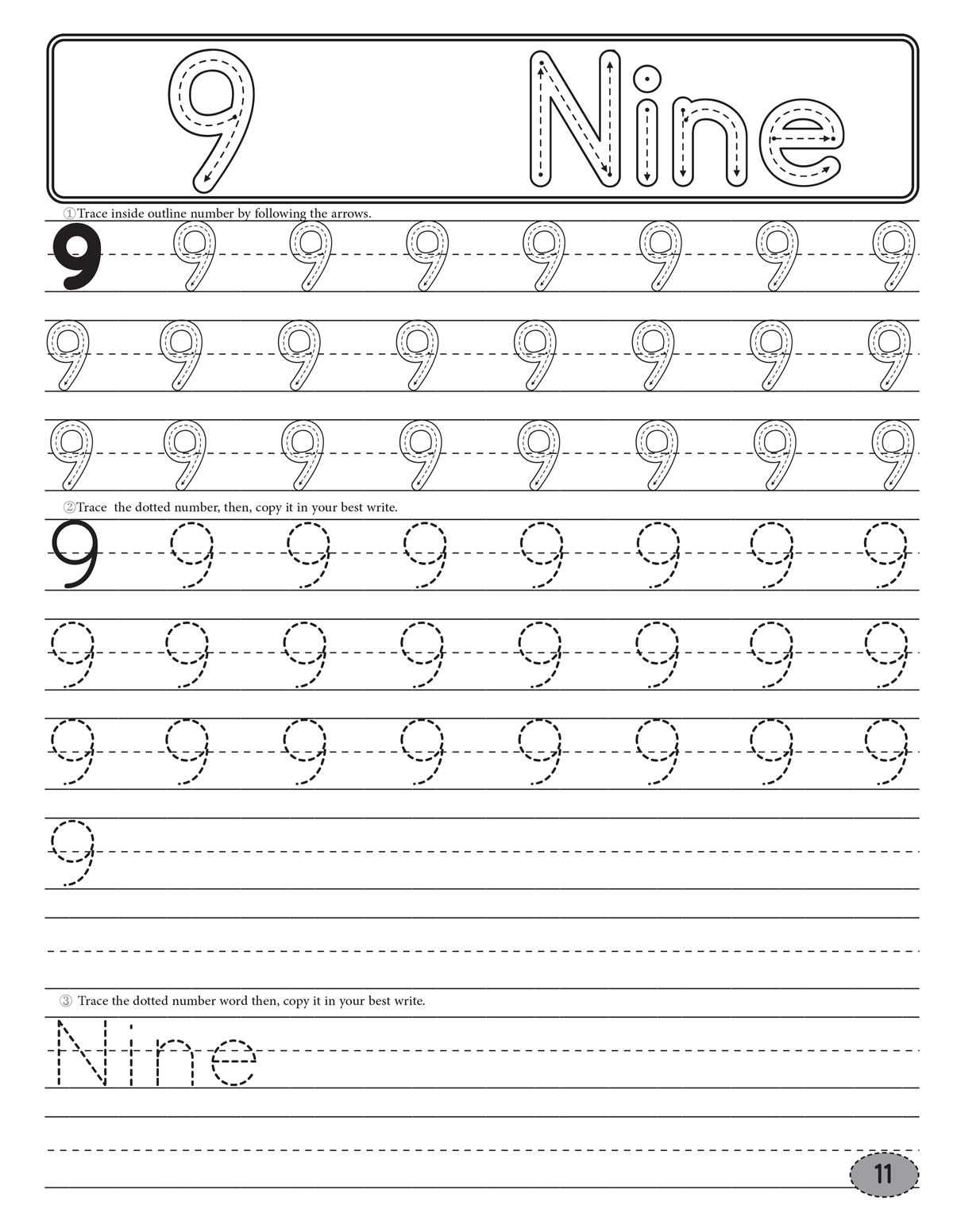 number handwriting practice worksheets