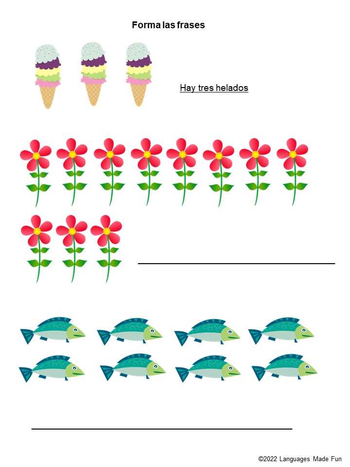 numbers in spanish 1 20 worksheets