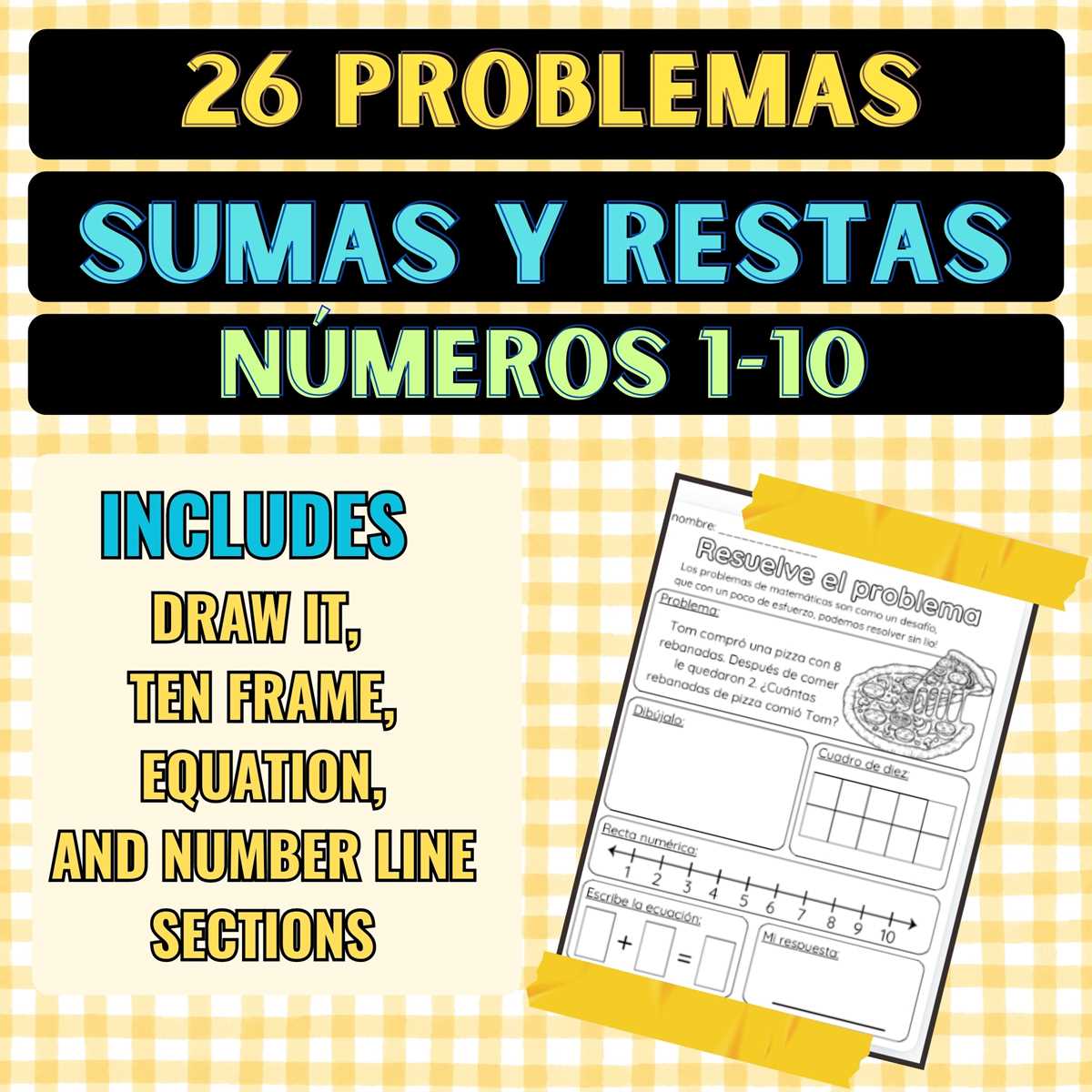 math worksheets in spanish