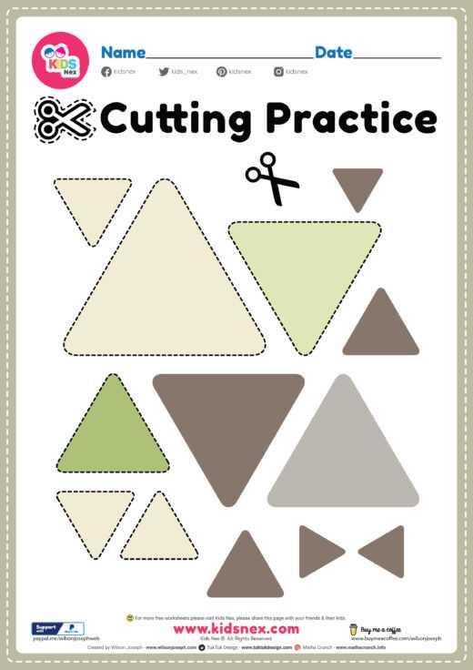 preschool scissor practice worksheets