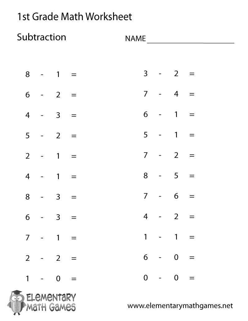 printable addition subtraction worksheets