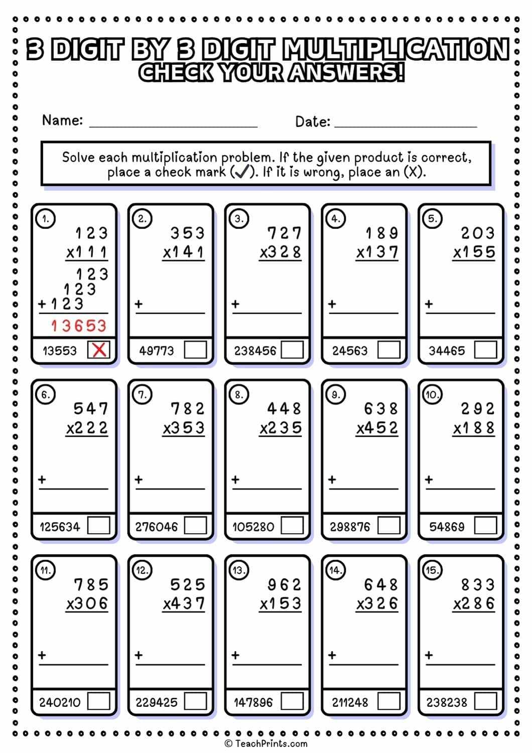 multiplication 3s worksheet
