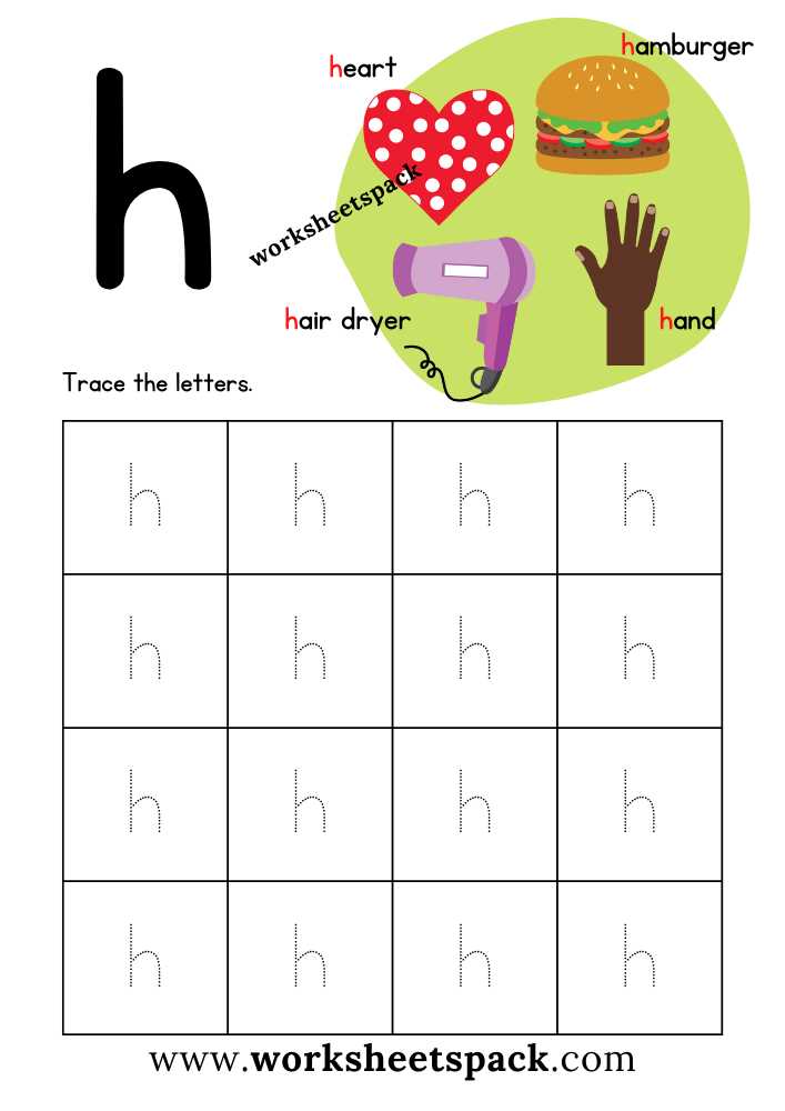 letter h worksheets preschool