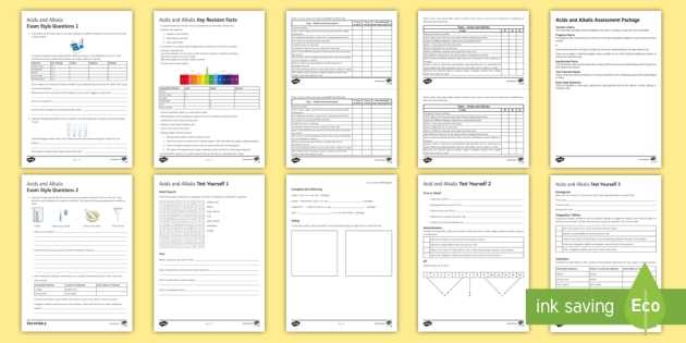 acid and alkali worksheet