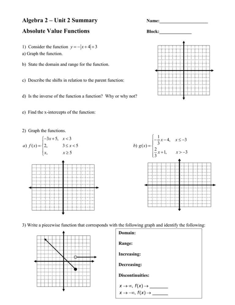 domain algebraically worksheet
