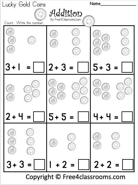 addition worksheets kindergarten