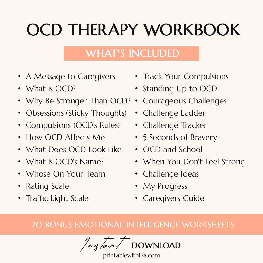 ocd worksheets for kids