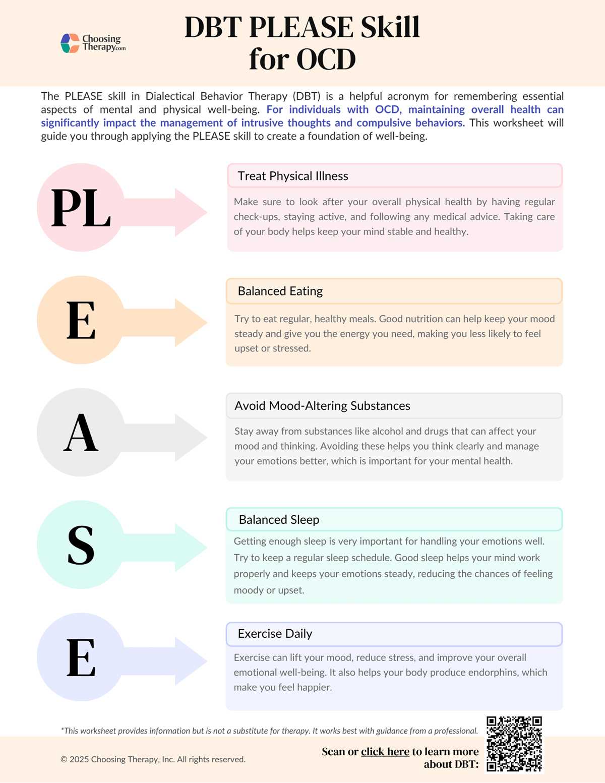 ocd worksheets for kids