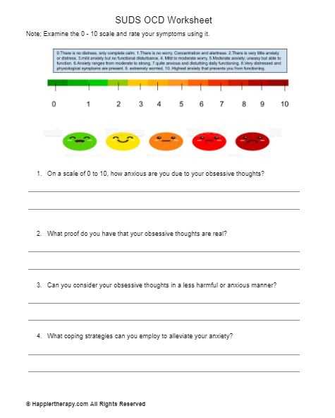 ocd worksheets for kids