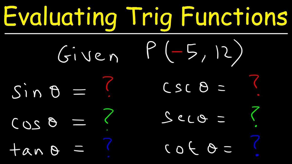 circular functions worksheet