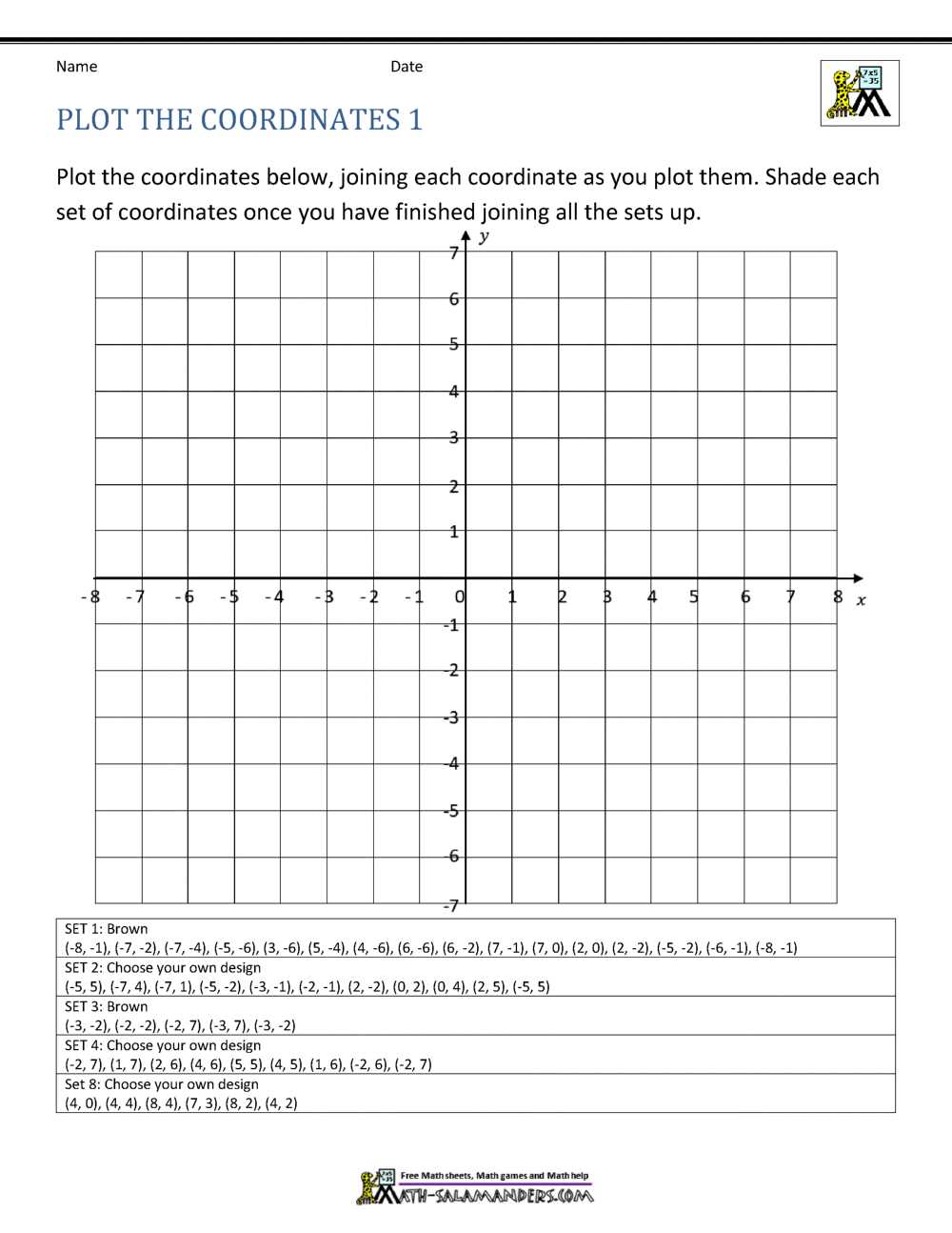 determine the quadrant in which each angle lies worksheet
