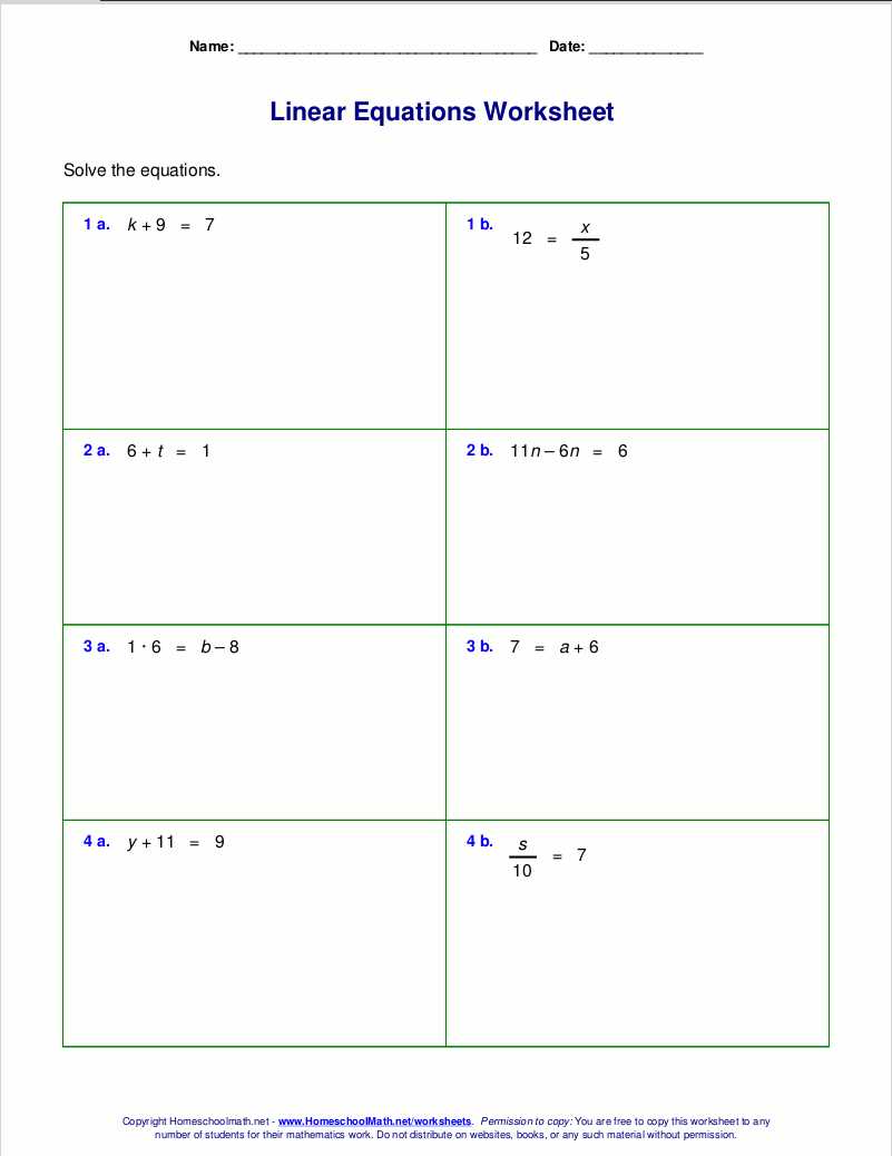two step equations worksheet 7th grade