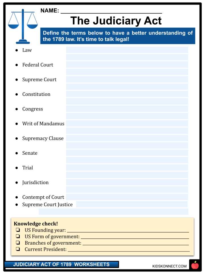 chapter 18 the federal court system worksheet