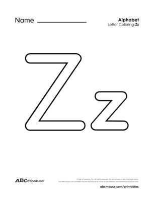 letter z worksheets