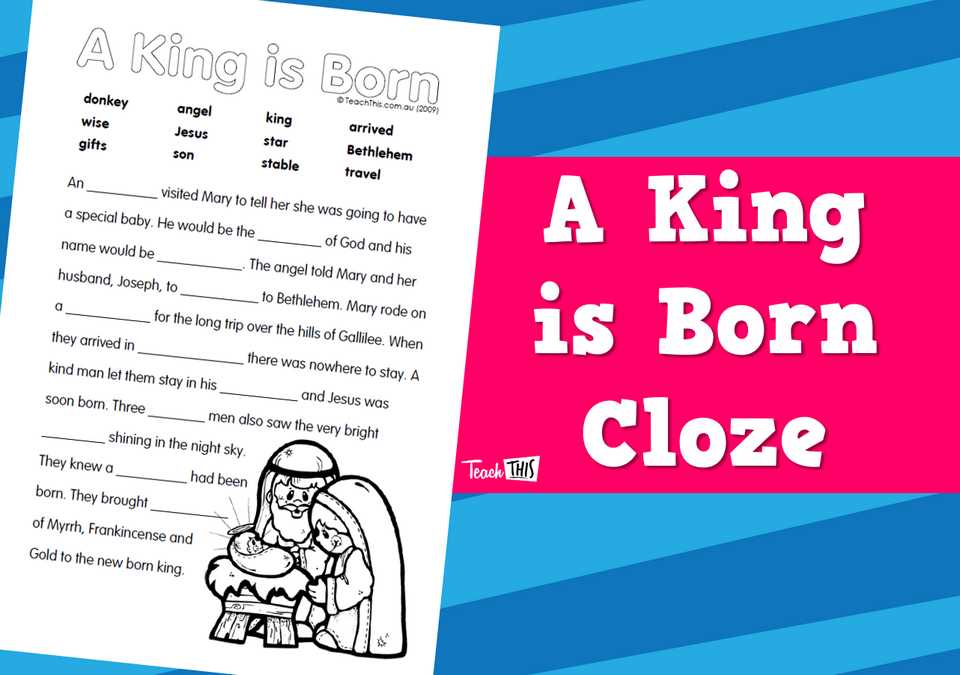 christmas cloze worksheet