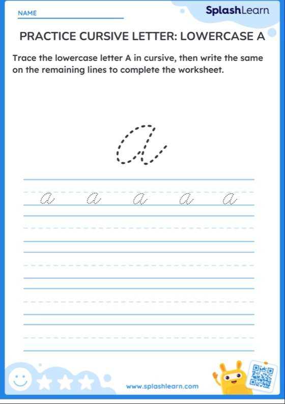 cursive worksheet practice