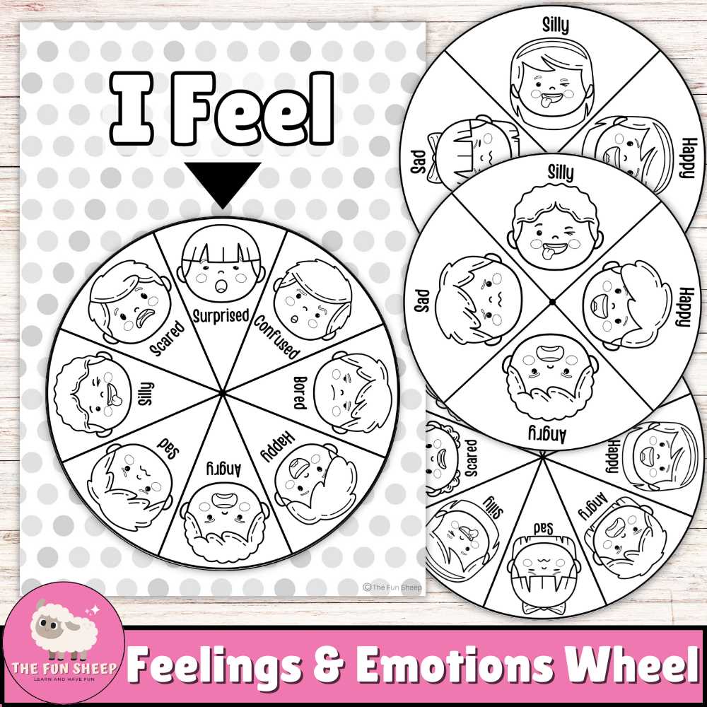 emotional wheel worksheet